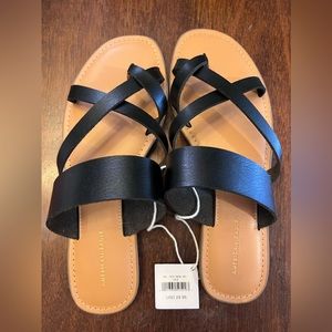 American Eagle Outfitters Black Strappy Sandals